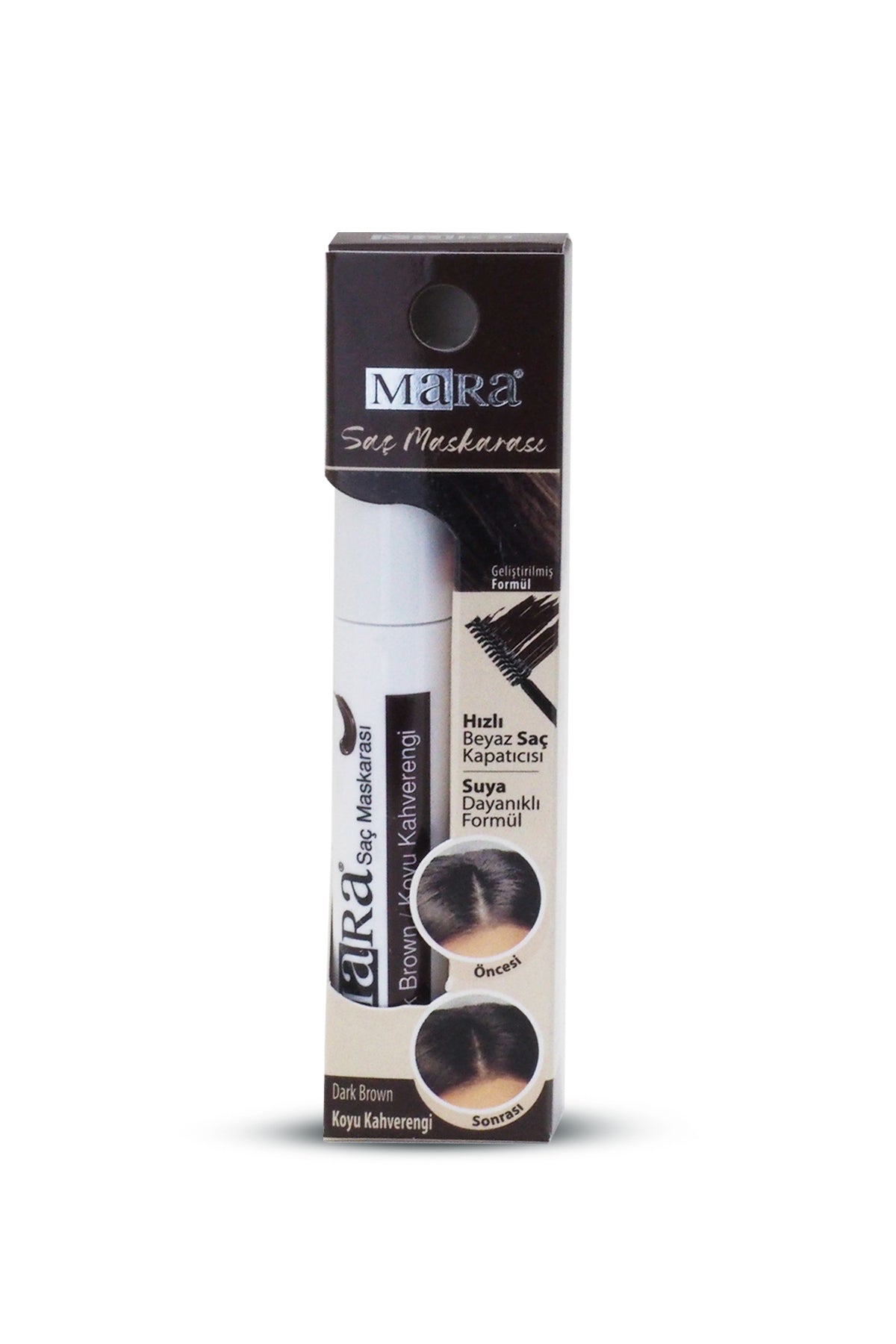 Wemara Quick White Hair Concealer (Dark Brown) - 6ML - Grey Coverage & Instant Touch-Up