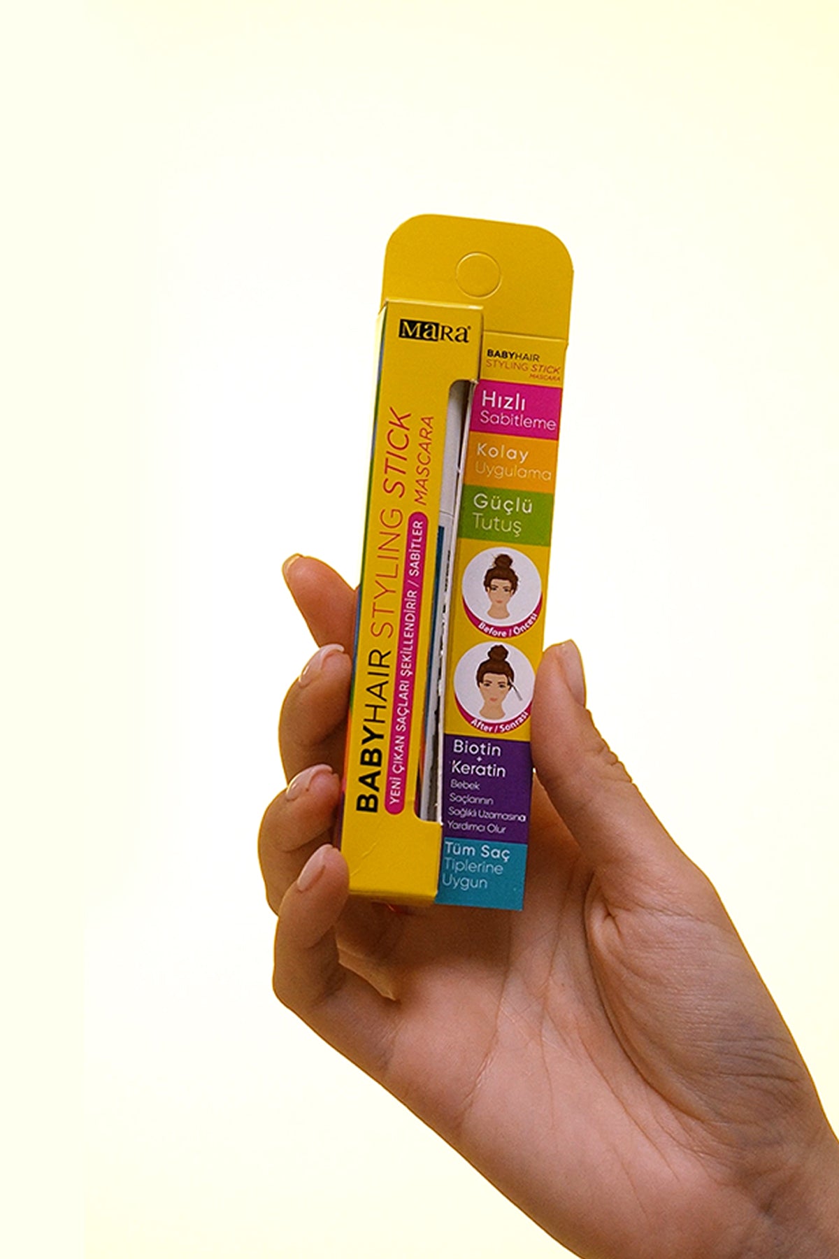 Wemara Baby Hair Styling Stick - 7ML - Frizz Control & Hold | Added with Natural Waxes