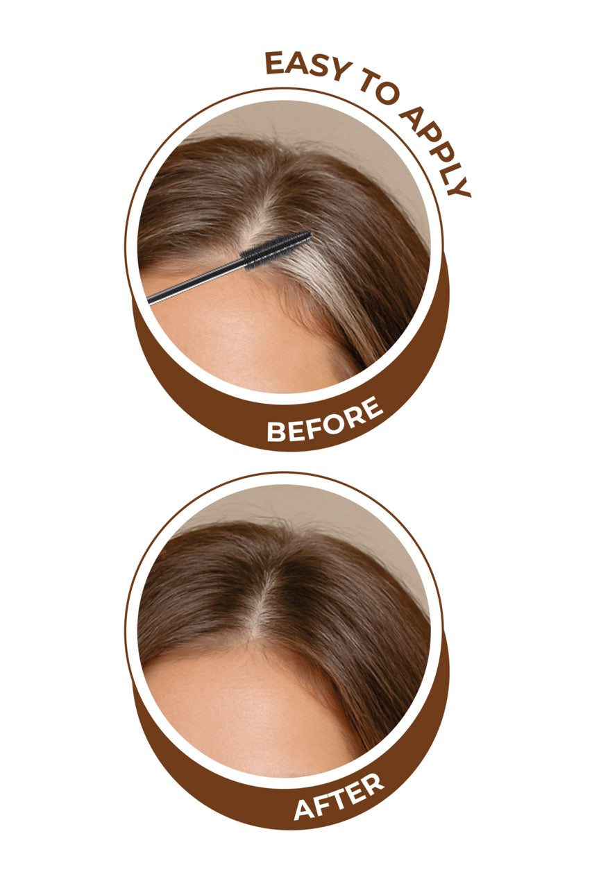 Wemara Quick White Hair Concealer (Light Brown) - 6ML - Grey Coverage & Instant Touch-Up