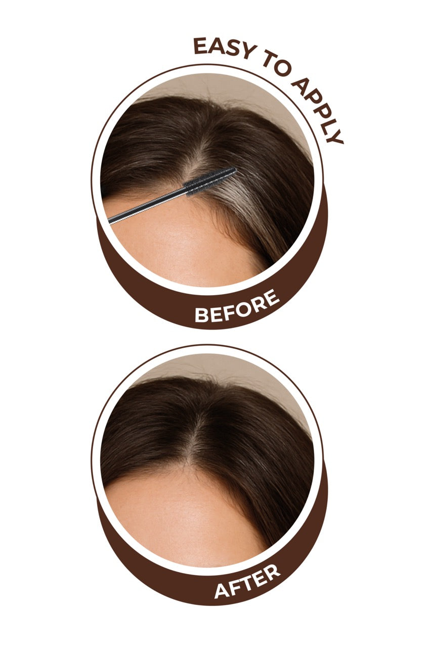 Wemara Quick White Hair Concealer (Dark Brown) - 6ML - Grey Coverage & Instant Touch-Up