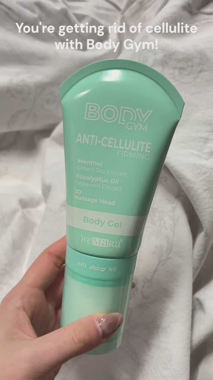 Load video: Wemara Body Gym Anti Cellulite Menthol Firming - 120ML - Cooling &amp; Firming | Added with Menthol